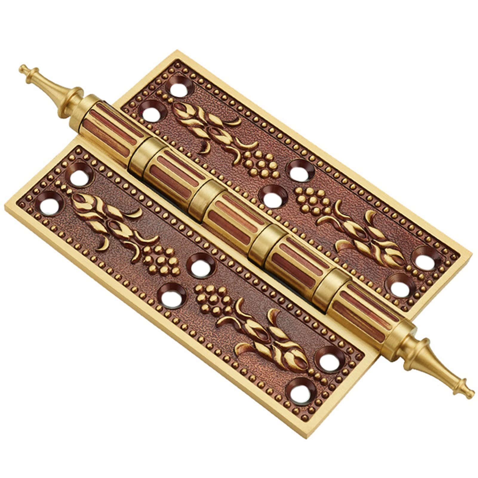 Shundeed B 1Pc 5Inch European Hinge, Gate Room Door Copper Hinge Rass Hings Thick Retro Antique Cabinet Door Neoclassical(B)