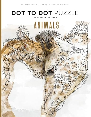 Animals - Dot to Dot Puzzle (Extreme Dot Puzzles with over 30000 dots): 40 Puzzles - Dot to Dot Books for Adults - Challenges to complete and color
