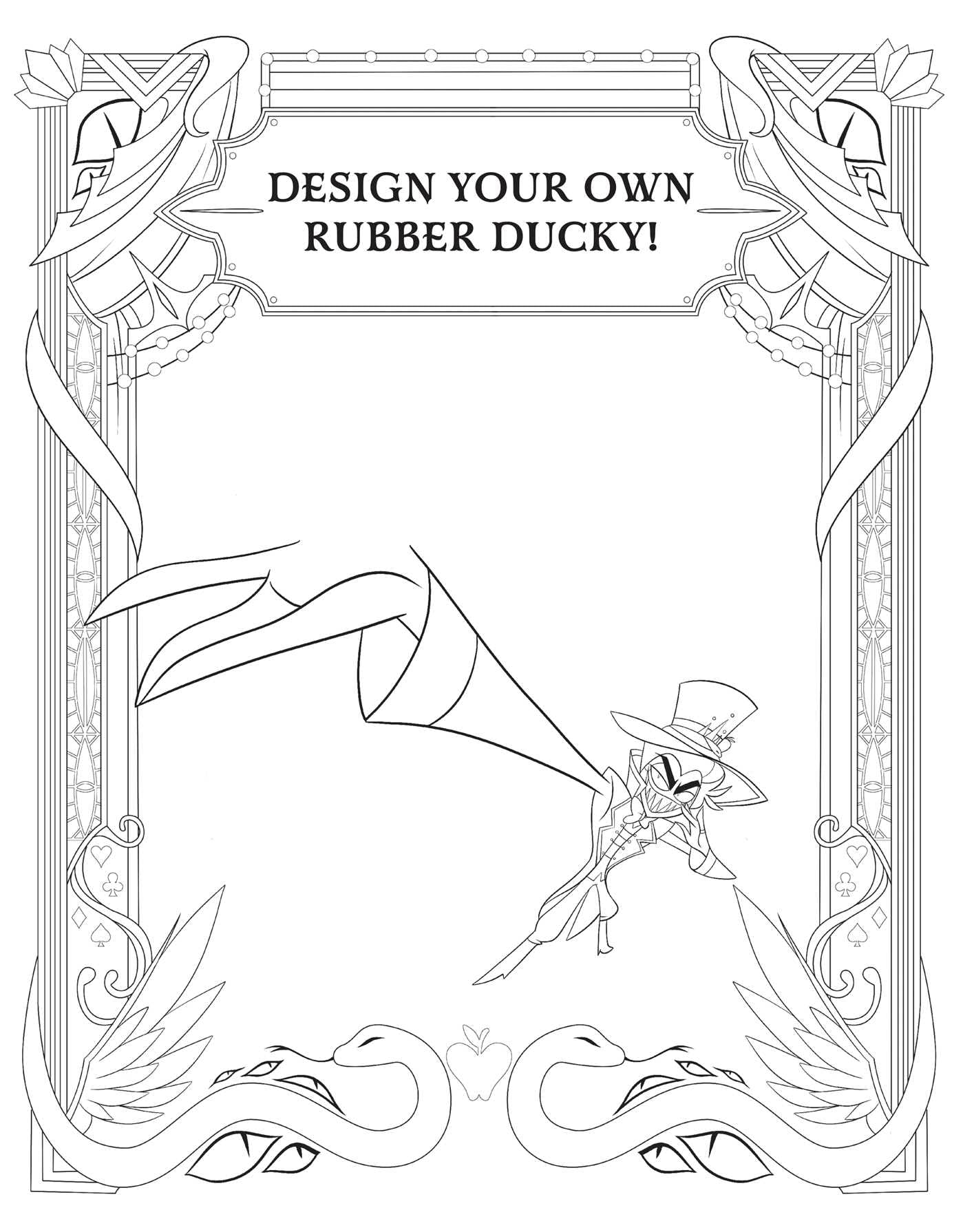Hazbin Hotel: The Official Coloring Book