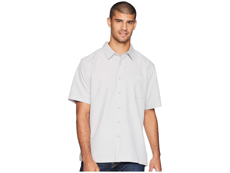 

Quiksilver Waterman Centinela 4 Short Sleeve Shirt (Drizzle) Men's T Shirt, Blue