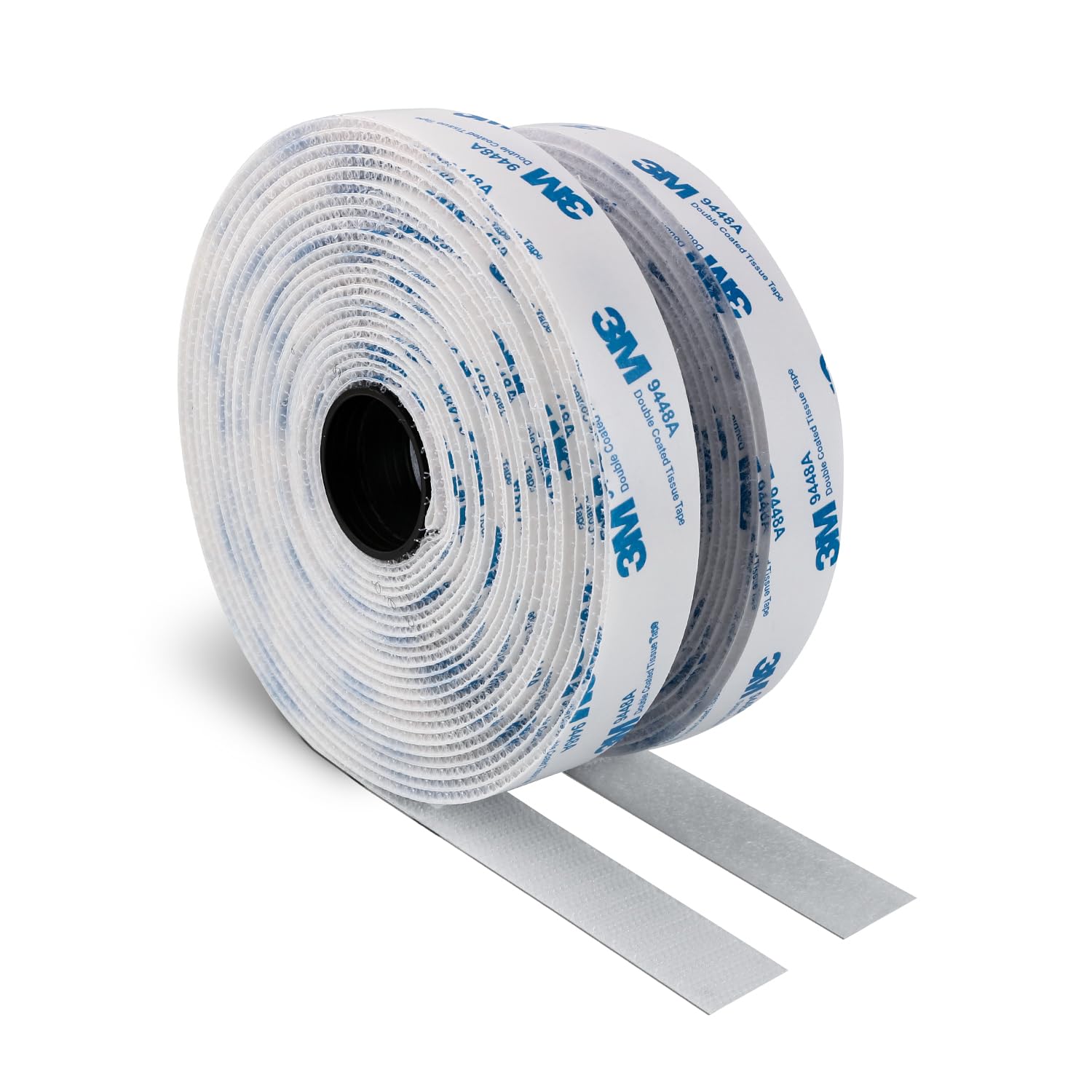 3M Klettband Selbstklebend 19MM X 6M Extra Stark Weiß Strapazierfähig Selbstklebende Rückseite Nylongewebeverschluss Klebestreifenband für Basteln Heimwerkerprojekte und Reparaturen