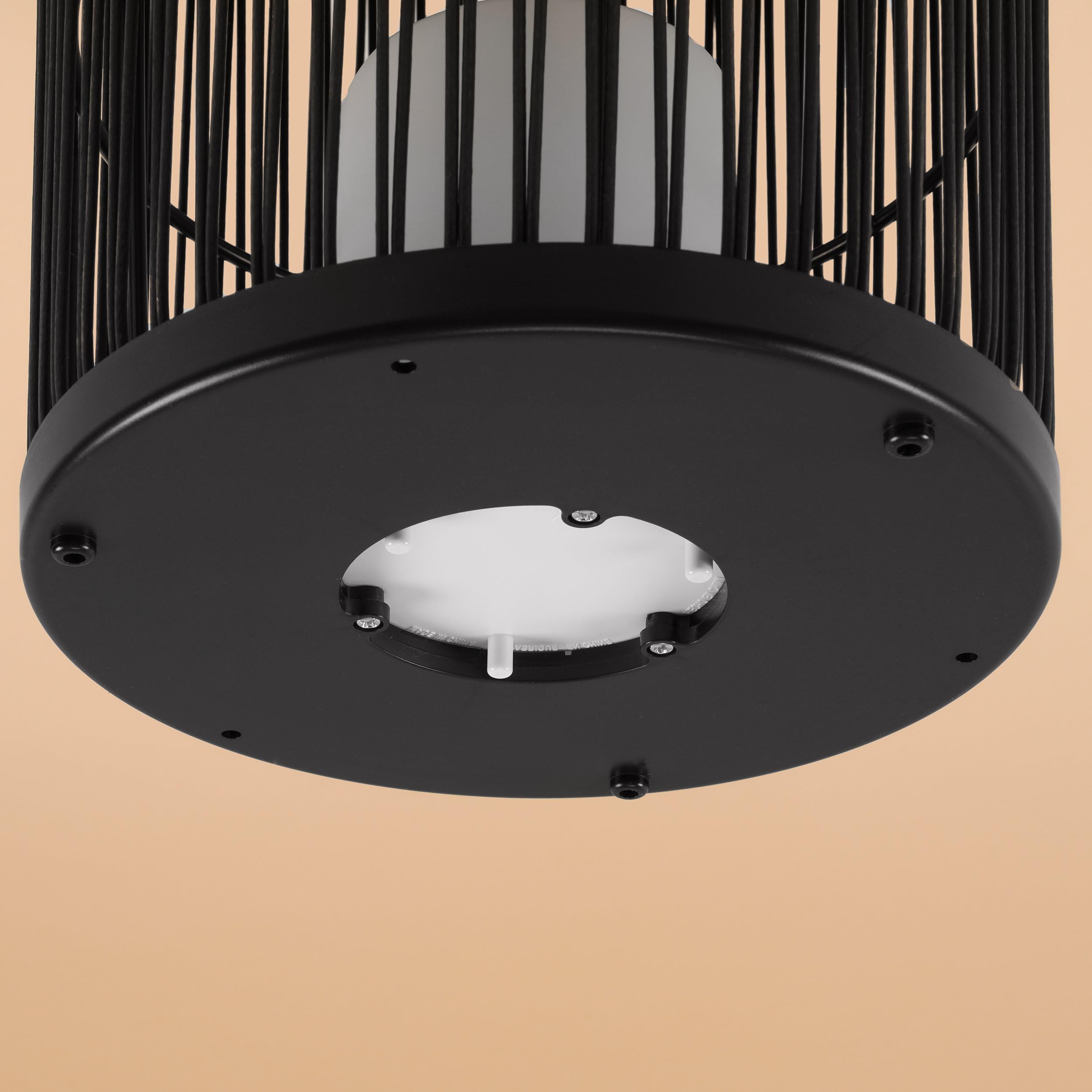 Esotec Solar Metall Außenlaternen Dekoleuchten Sara, 2er Set, LED Tischleuchte, Akku, Led Kerzen Flackerlicht, Solarleuchte, Standleuchte, draußen, outdoor, schwarz, 102162