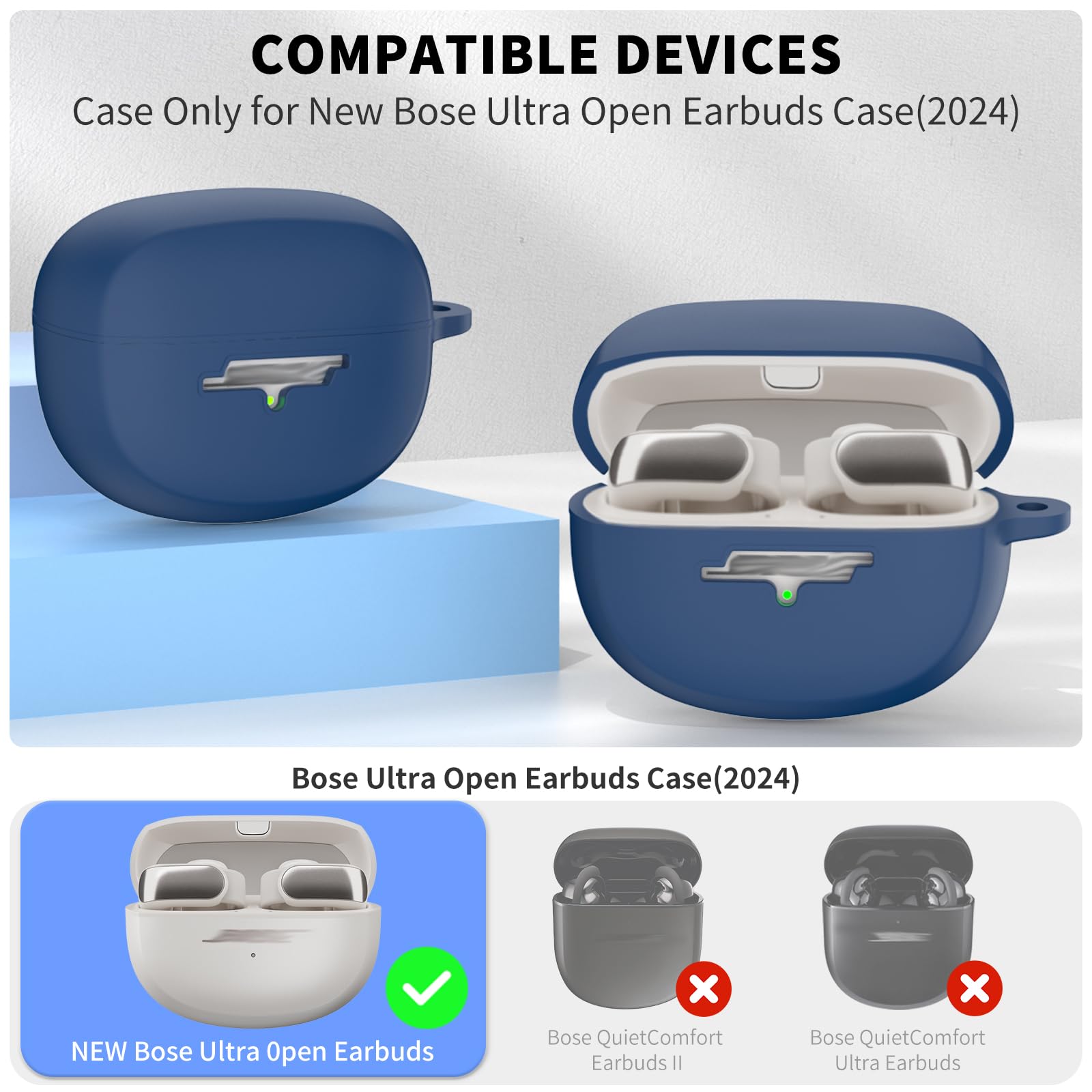 Amazon | TUDIOW Bose Ultra Open Earbuds Case(2024)用 シリコン耐