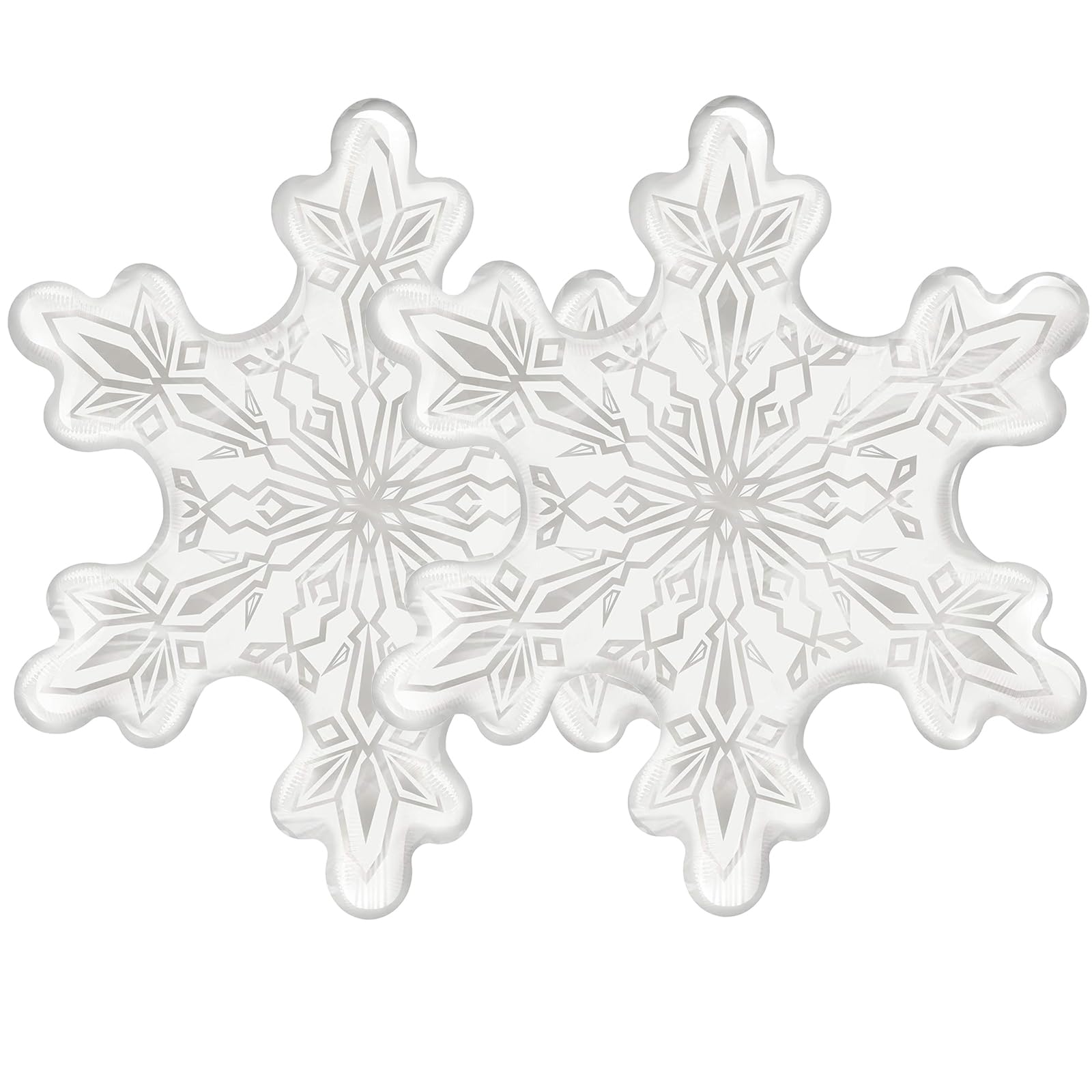 Besttt-Seller 2 pcs--38 Inch Clear Snowflake balloon Foil balloon Winter Party Balloon