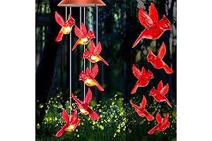 Solar Cardinal Wind Chimes Memorial Wind Chimes