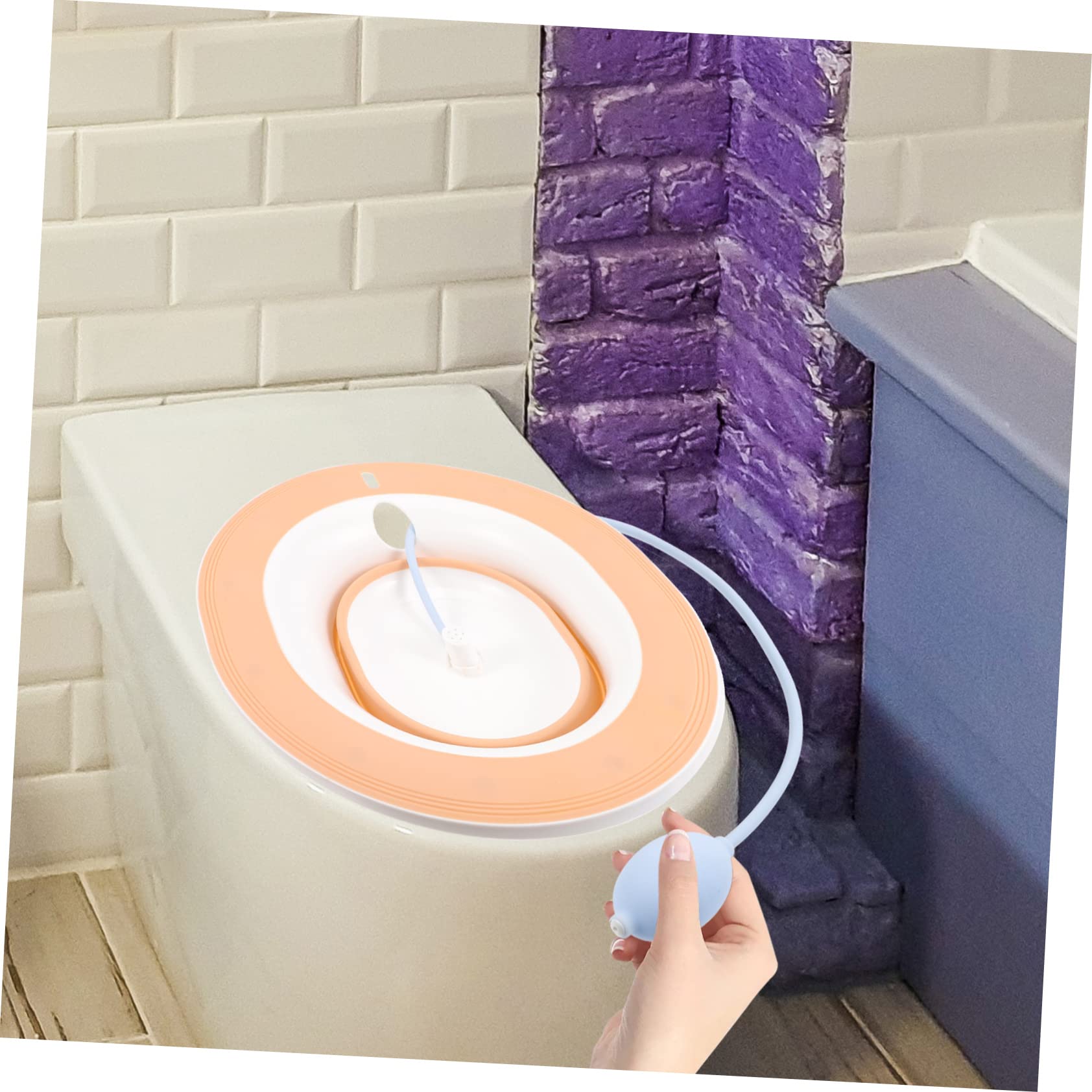 Bacino Sitz per Donne in Gravidanza, Plastica, Rosa | Design Antiscivolo, Facile da Lavare, in Pp e Tpr, Pratico per Igiene Quotidiana e Uso Domestico