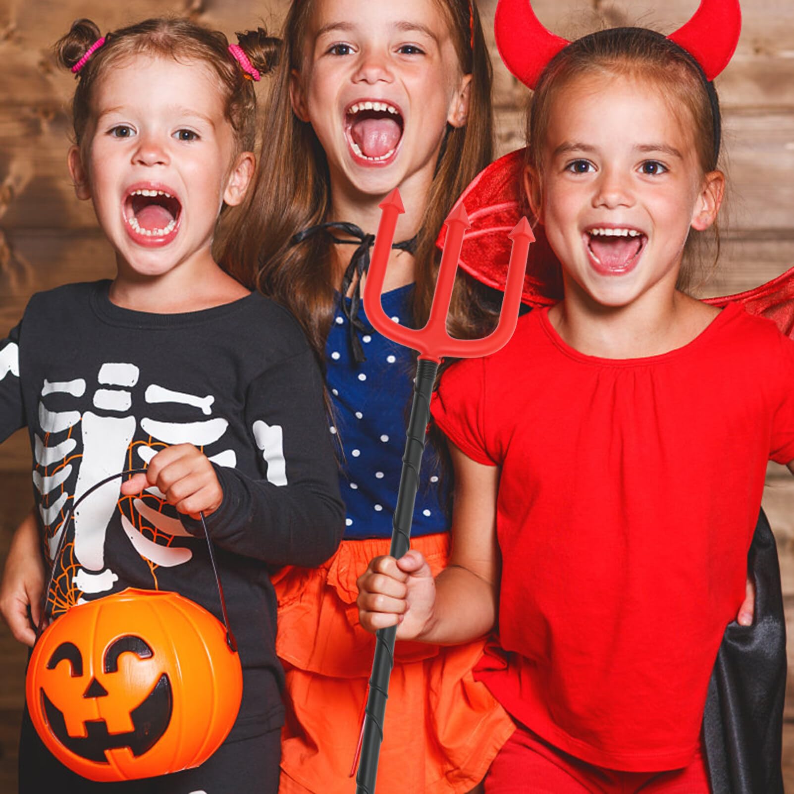Kleine Teufelsgabel Für Kinder - Rote Dämon Gabel Für Halloween & Kostümpartys