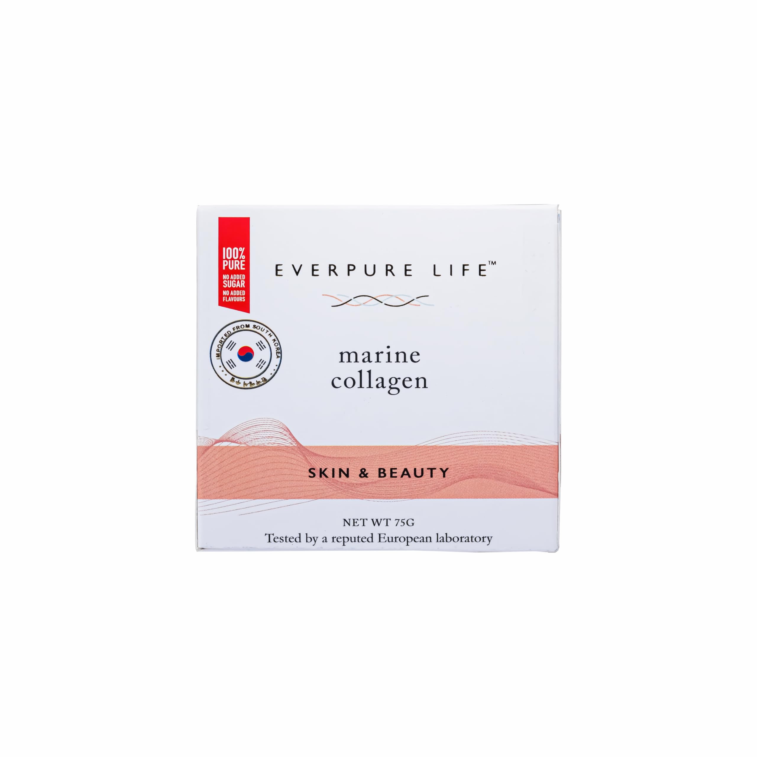 Everpure Life Korean Hydrolysed Marine Collagen Powder - Pure Type I Collagen Peptides for Glowing Skin, Healthy Hair and Nails - No added sugar/flavouring/additives and Sustainably Sourced - 75 gm (B0CXQ2CXRB) Amazon Price History, Amazon Price Tracker