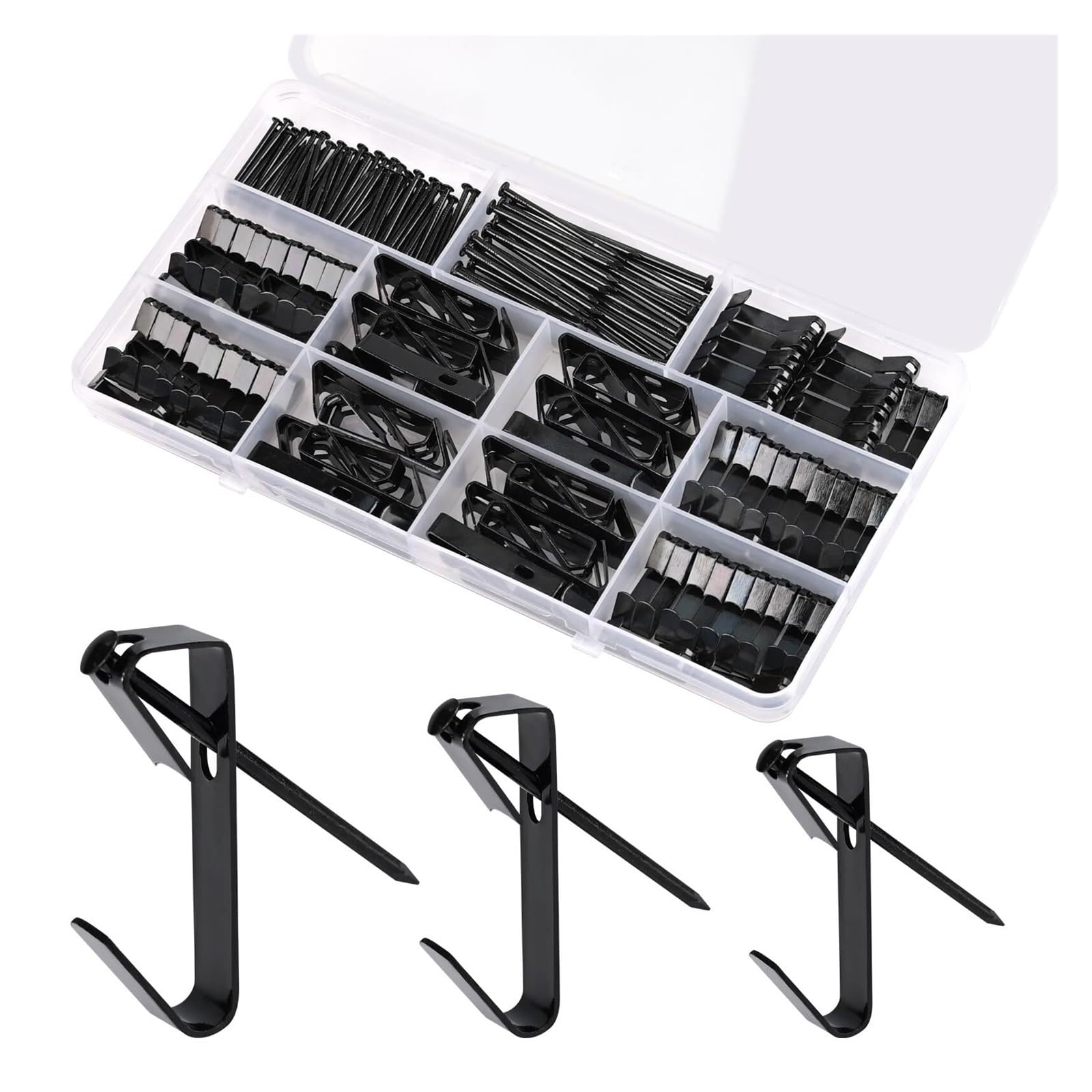 100Sets Picture Hanging Hooks with Screws