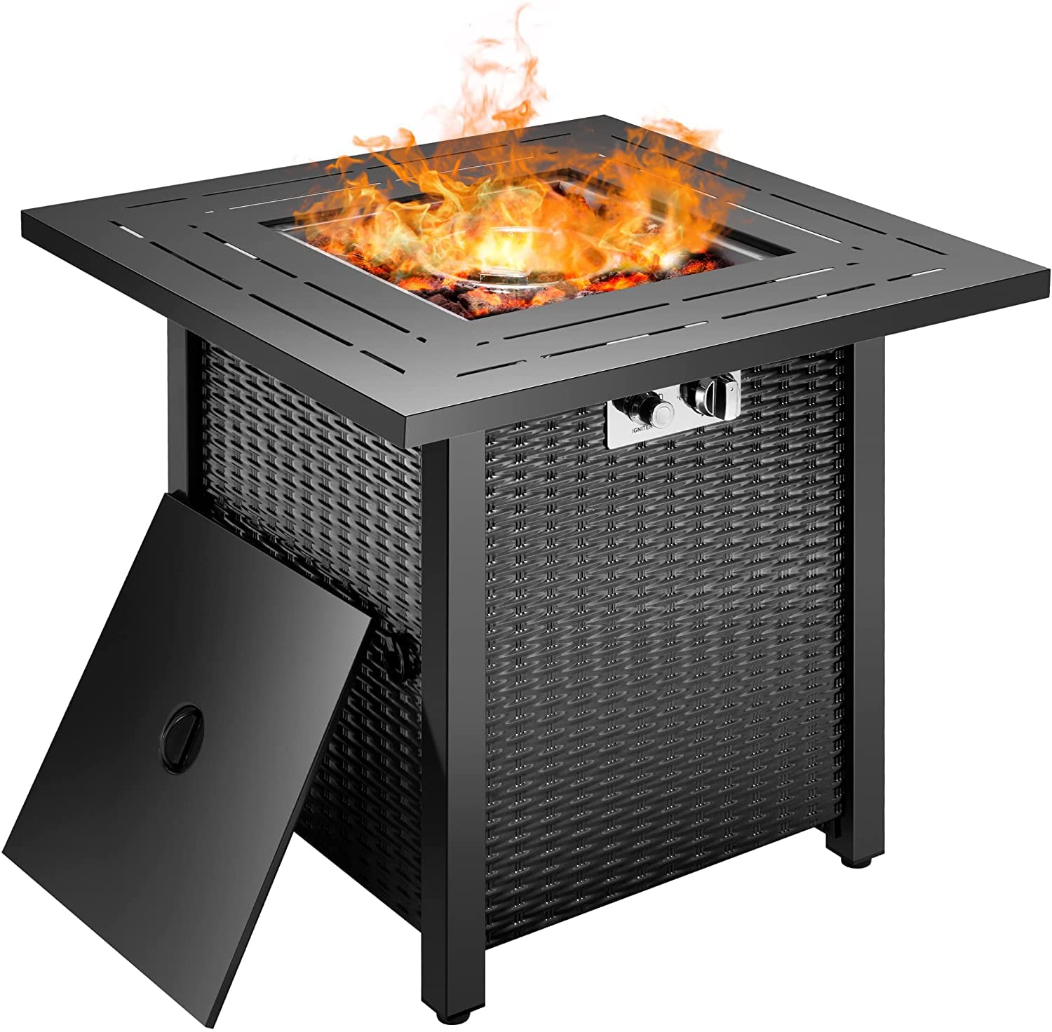 Buy TUOKE 50000BTU Portable Fire Pit Table Adjustable Flame Settings