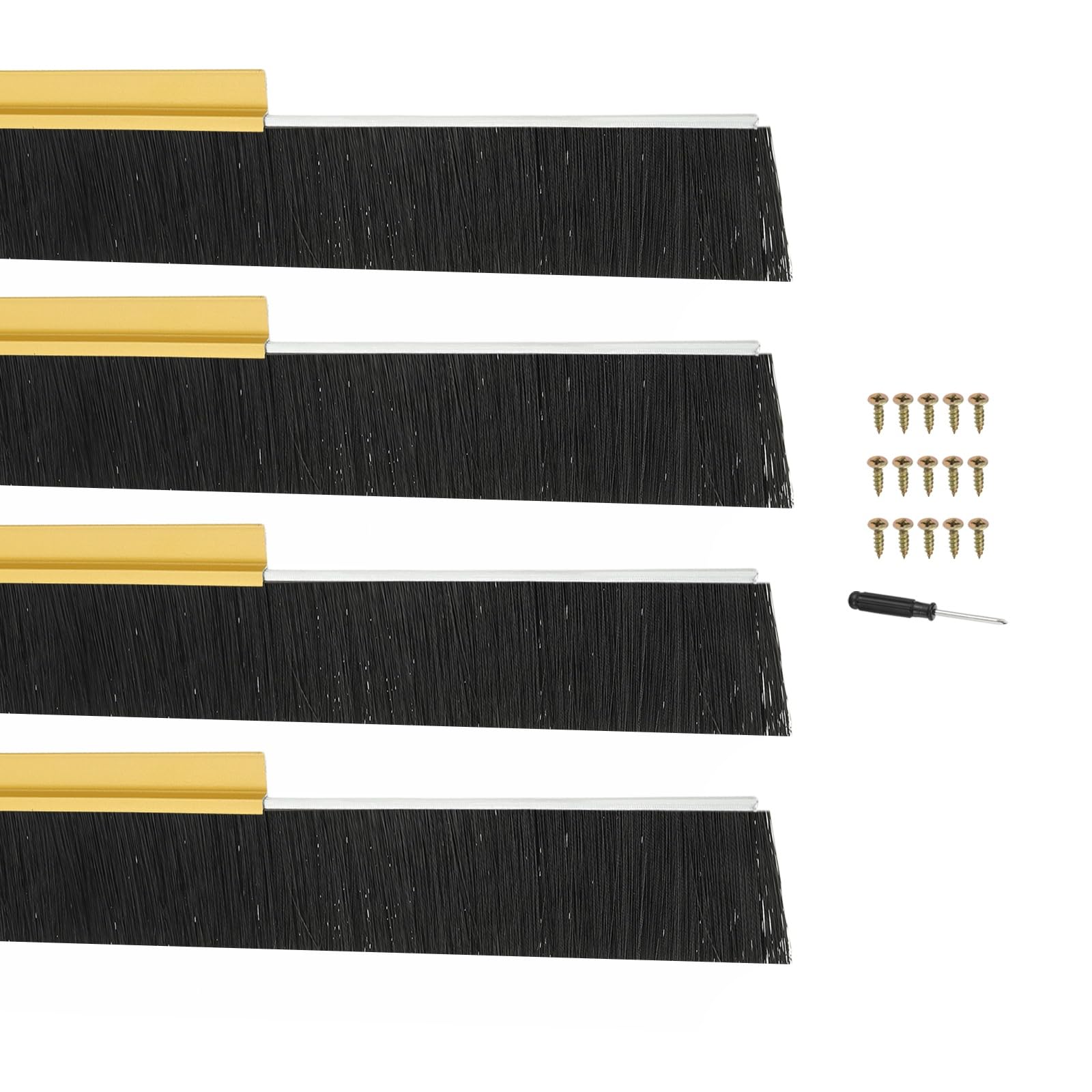 PATIKIL Door Brush Sweeps 2.76" Bristles x 39.37" Long