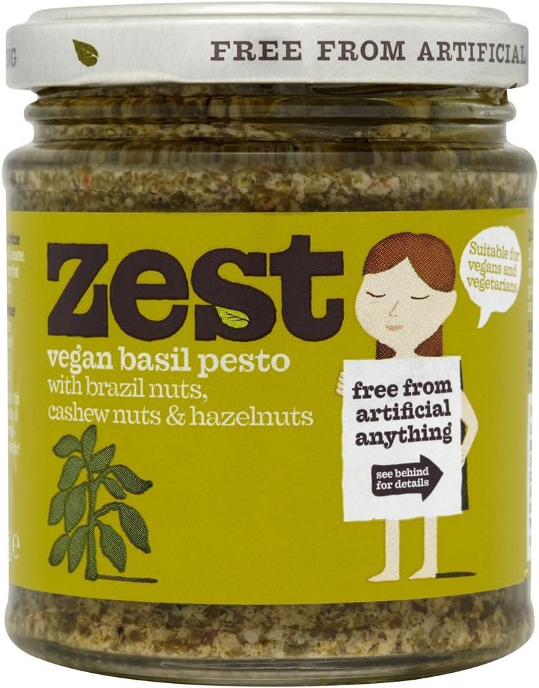 Zest Basil Vegan Pesto 340 g (Pack of 3)
