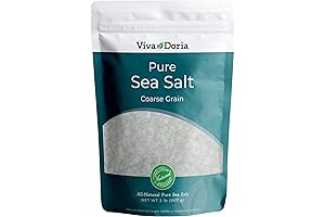 Viva Doria Pure Sea Salt, Coarse Grain, 2 lb | Ideal for Salt Grinders