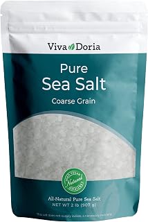 Viva Doria Pure Coarse Sea Salt 2 lb - Ideal Grinder Refill with Big Crystals & Bold Flavor