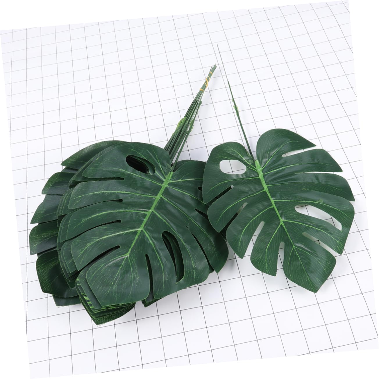 STOBAZA 60pezzi Foglie Artificiali Di Monstera Verde Confezione Da Decorazioni Per Casa e Giardino Per Composizioni Floreali e Atmosfere Tropicali