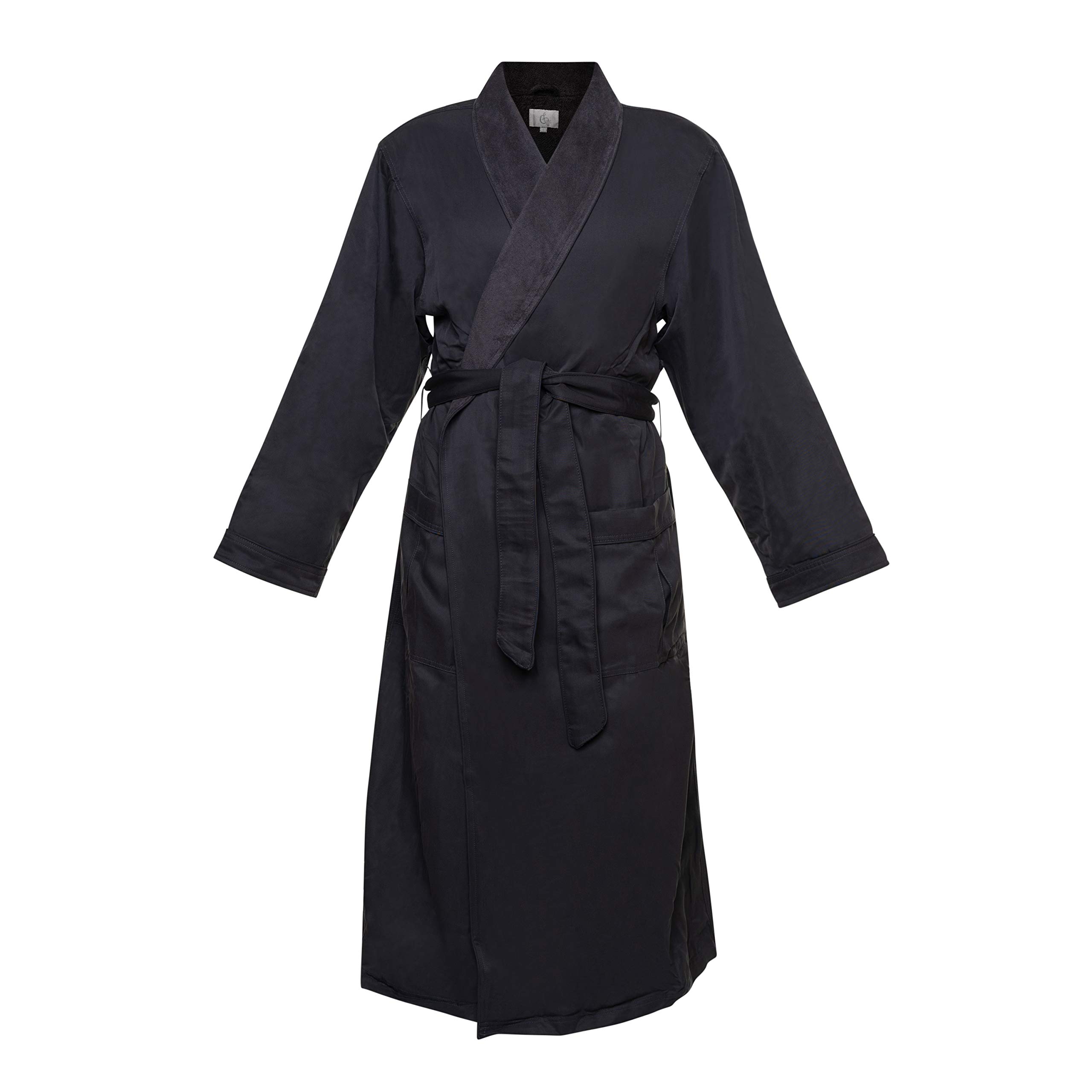 CHADSWORTH HAIG Ultimate Doeskin Brushed Microfiber Bathrobe Lined In Terry Luxury Spa Hotel Bathrobe for Women Men