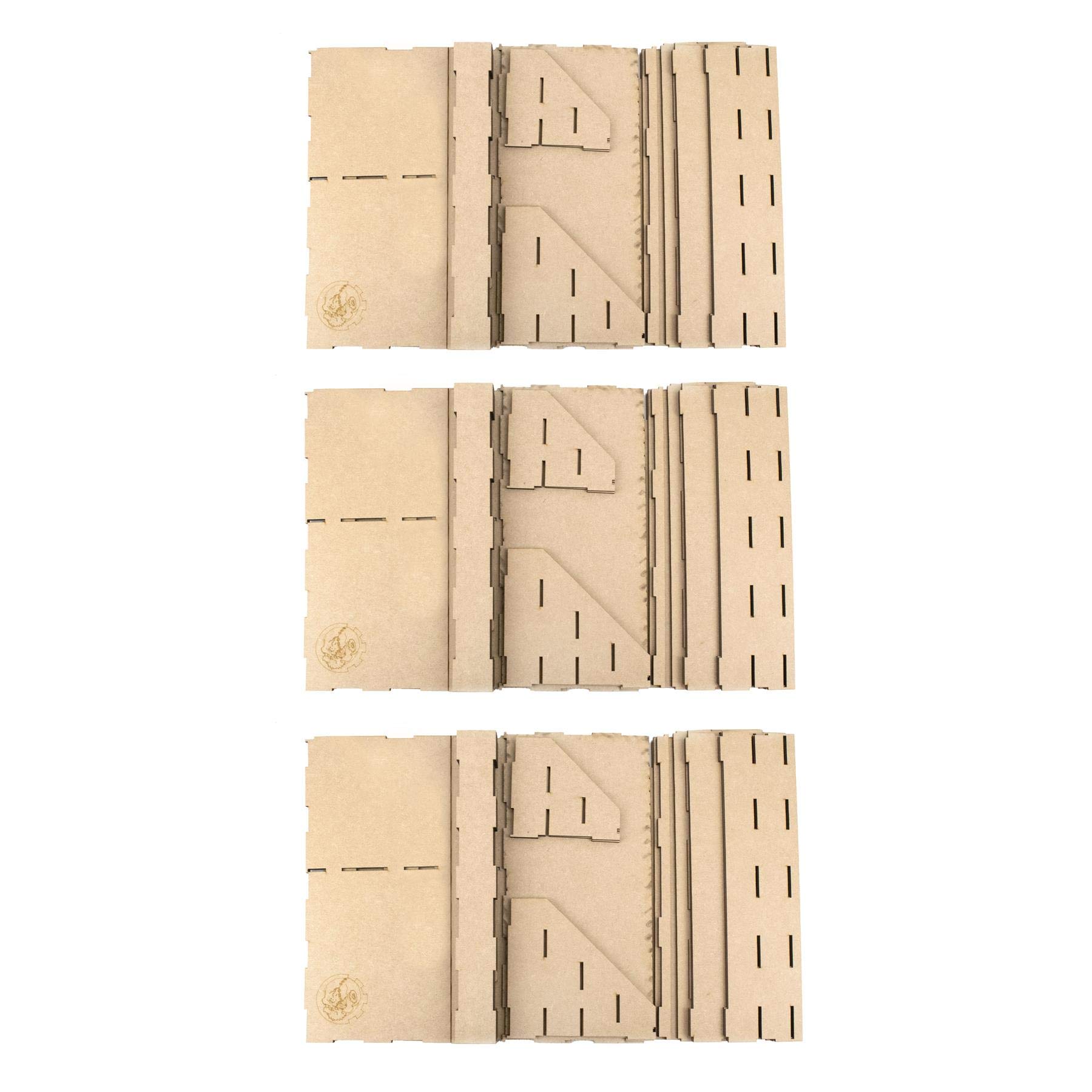 War World Gaming Modułowa stacja lakiernicza MDF zestaw 6 – potrójny zestaw – miniaturowe figurki do wargamentu miniaturowe malarstwo z motywem diorama kolei kolejowej, modelowanie hobbystów
