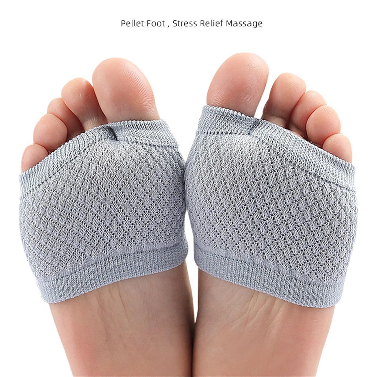 Open Toe Mezza calzini, 2Pairs Donne Peep Toe Socks Mezza Palm Toe Topper Liner Socks, Donne No-Show Socks