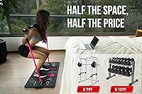 Vista 4 de BodyBoss 2.0 por 1loop - Paquete completo de entrenamiento de gimnasio en casa, incluye 2 bandas de resistencia, barra de resistencia plegable, asas