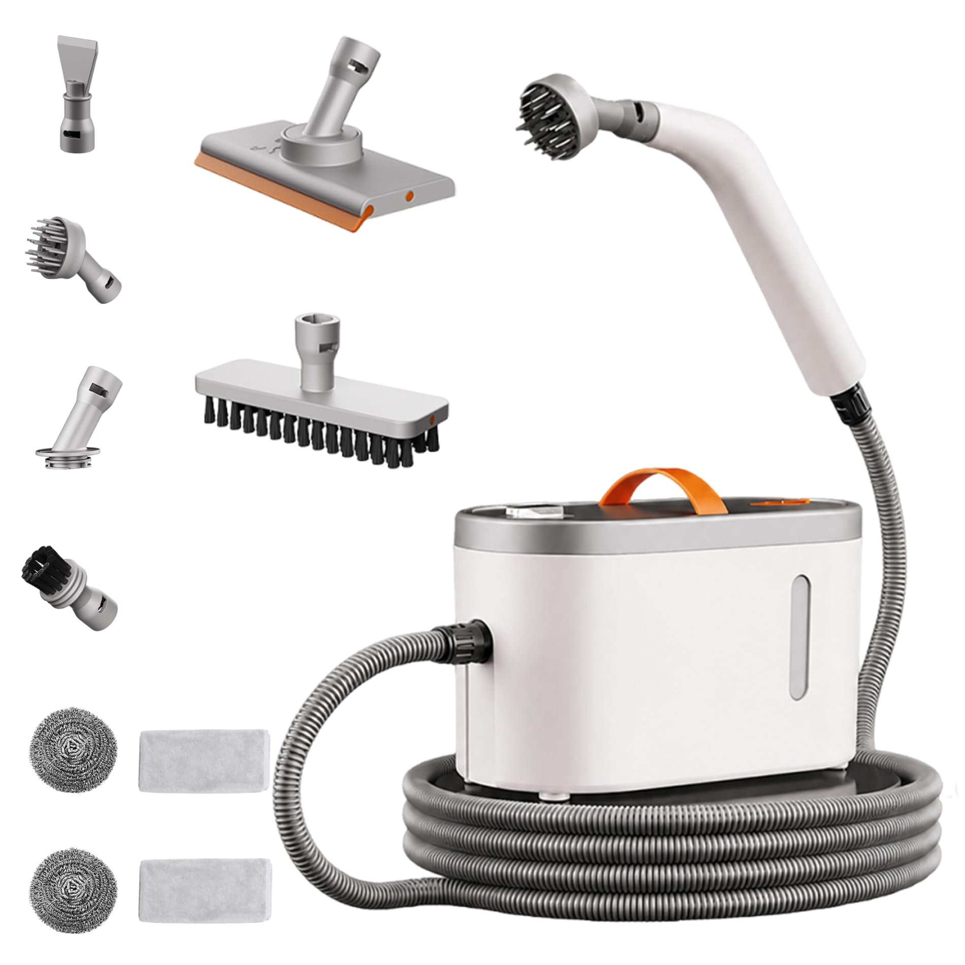 Handheld Steam Cleaner, Steam Cleaner for Home 15-Second Rapid Heating Steamer Cleaning 1200W High Temperature Pressurised Portable Steam Cleaner for Cleaning Floors, Kitchens, Carpets, and More