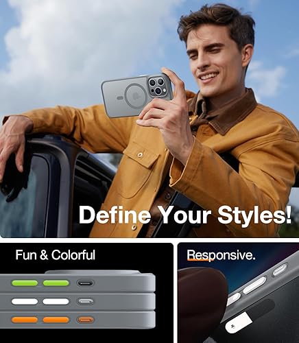 Miniatura 2 de TORRAS Magnetic Guardian - Funda diseñada para iPhone 15 Pro Max, probada contra caídas de grado militar compatible con MagSafe Funda delgada para