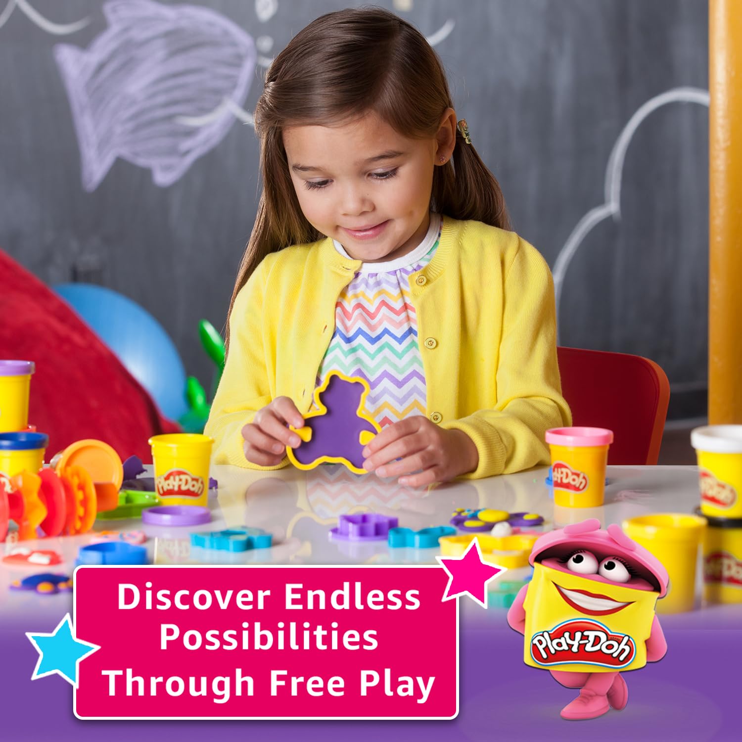 Play-Doh 8 Pack Rainbow Colors, 3 Ounce Cans of Modeling Compound, Kids Arts & Crafts, Preschool Toys for Girls & Boys 3+ — Amazon image 7