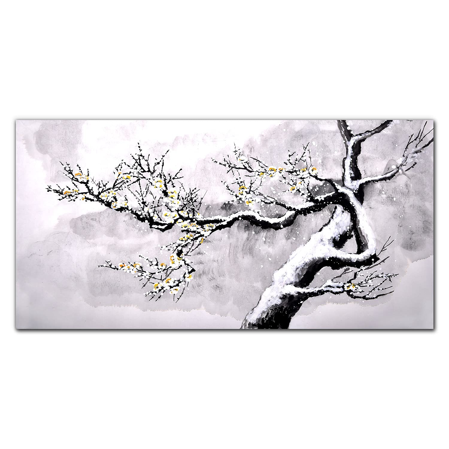 Crédence de cuisine en verre trempé 140x70cm dosseret mural adhésif neige