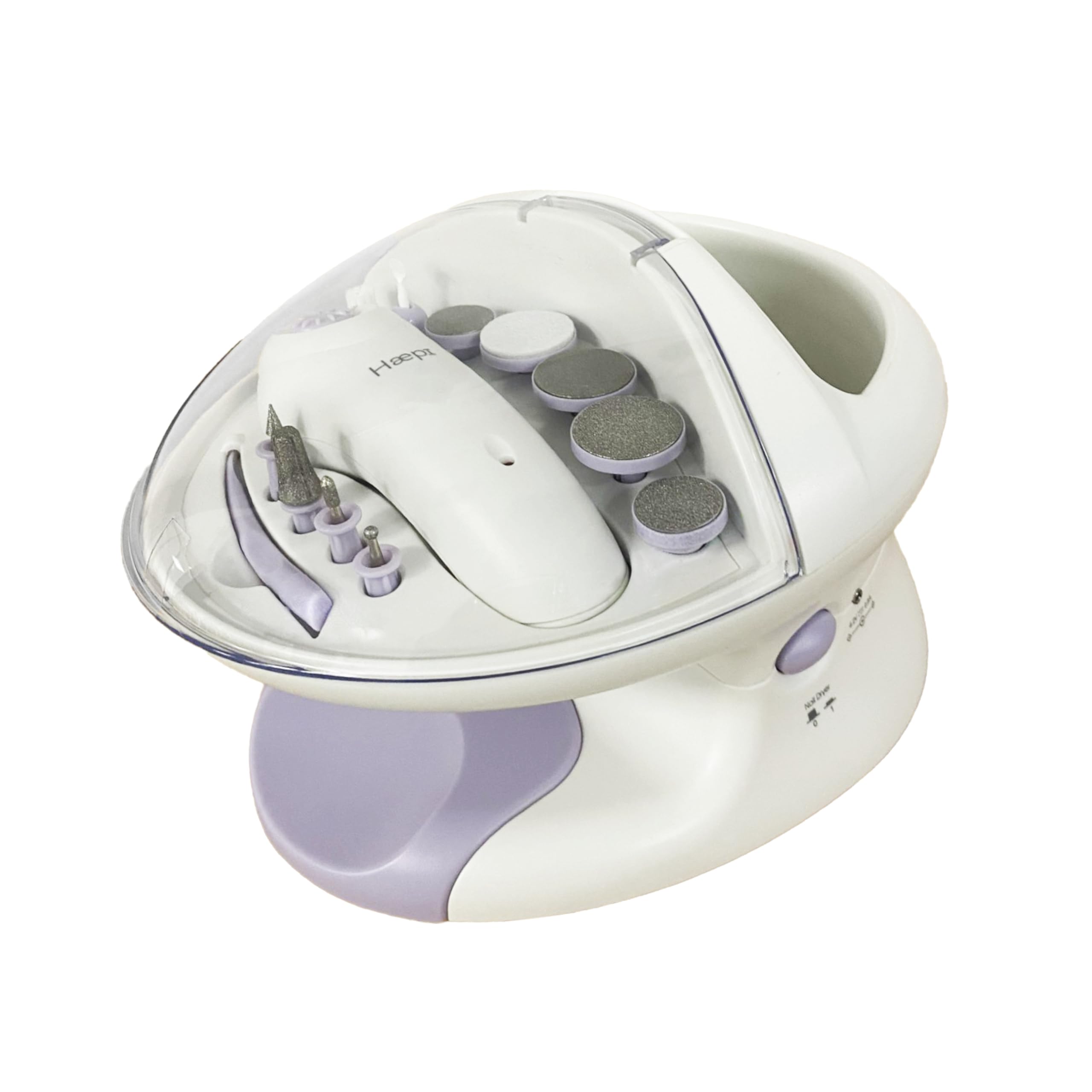 Juego de manicura pedicura con lijadora eléctrica para uñas, kit de embarcaciones de baño con burbujas y funciona de secado integrado