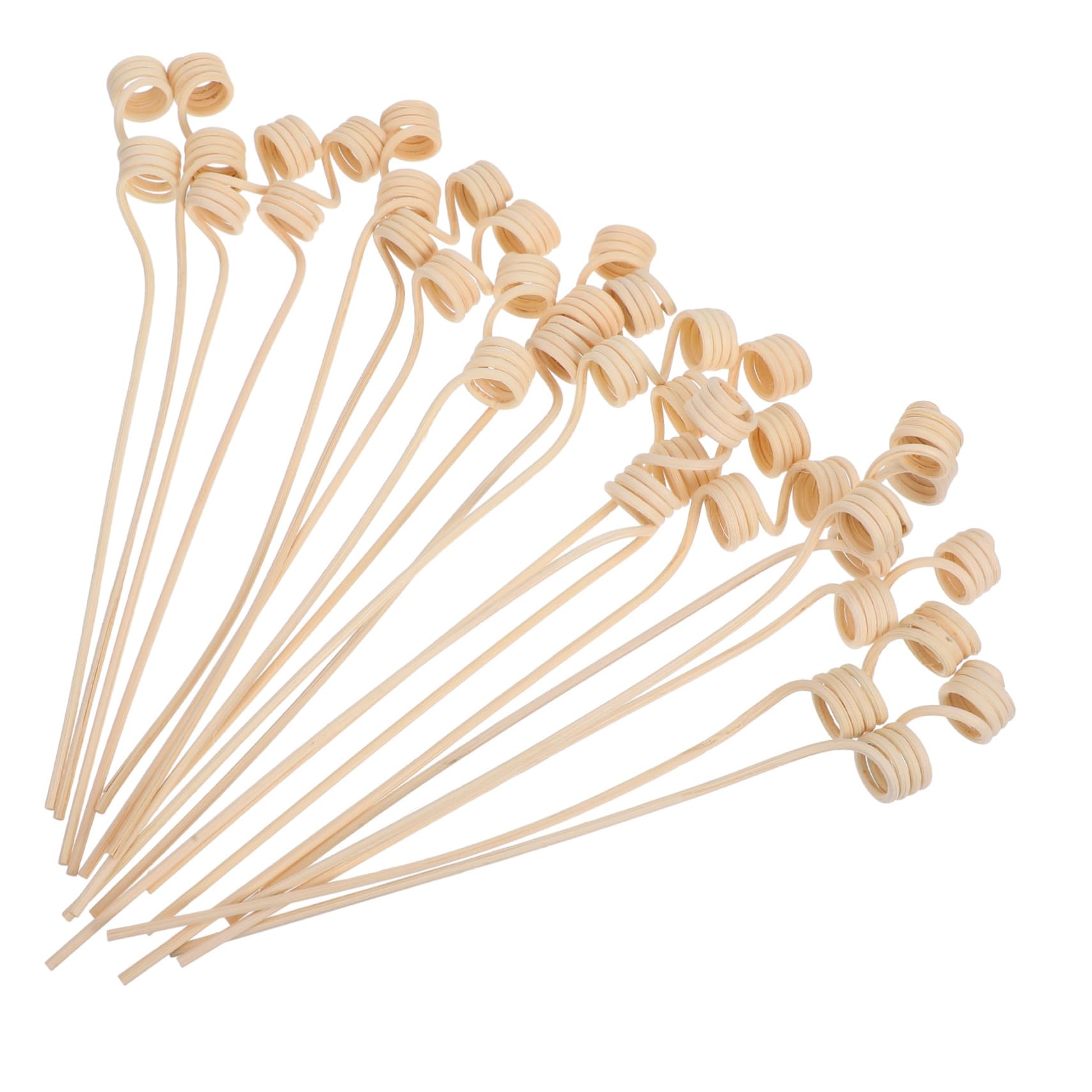 FUNOMOCYA 20pcs Rattan Diffuser Sticks Essential Oil Diffuser for Home Aroma Wavy for Essential Oils Large Size Set