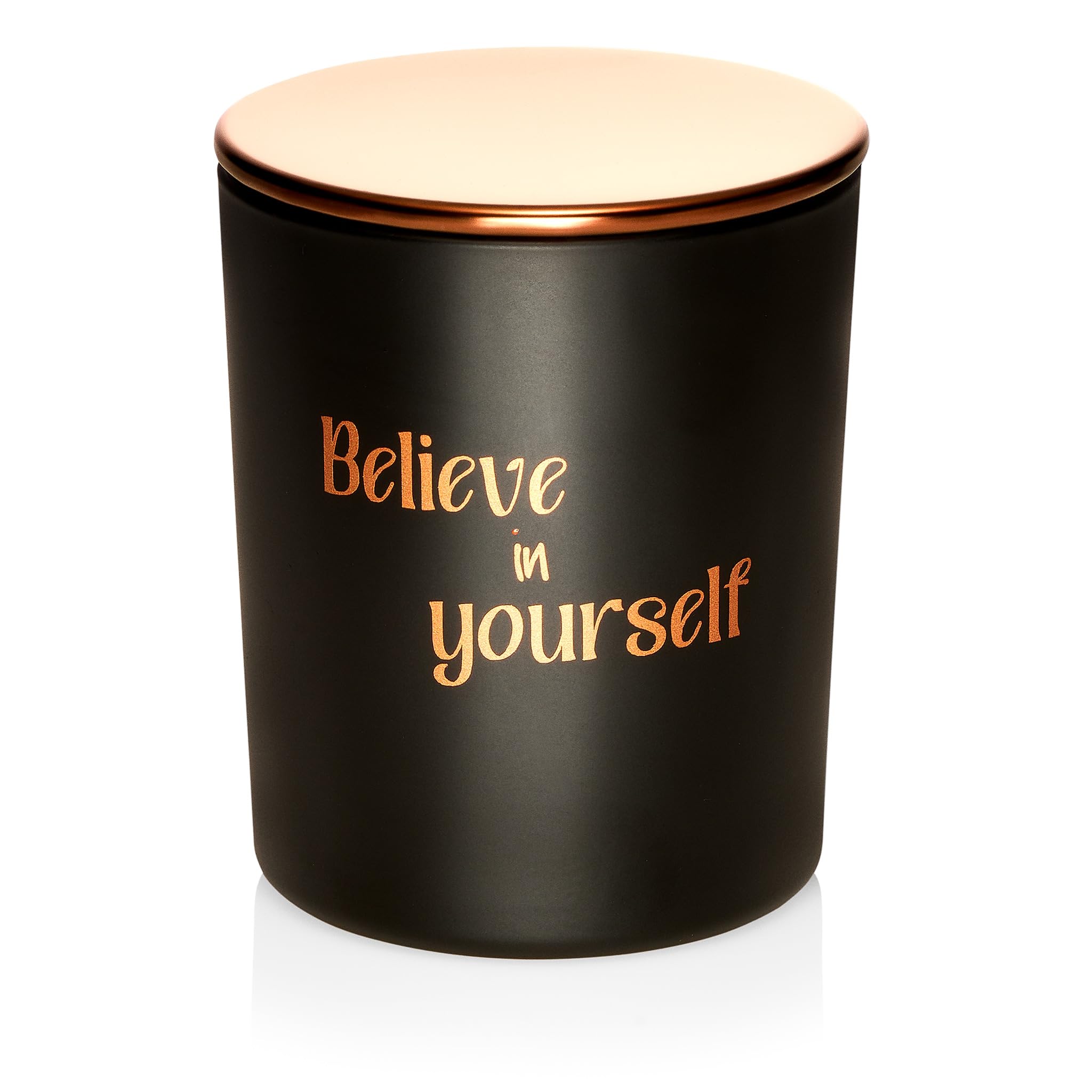Amii Black Motivational Message Candle Gift – “Believe In Yourself”