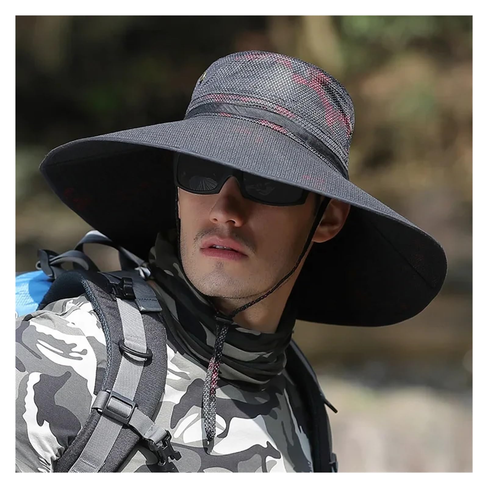 Cappello Pescatore Uomo Cappello Da Uomo Estivo Moda All'aperto Protezione Solare Sole Pesca Visiera