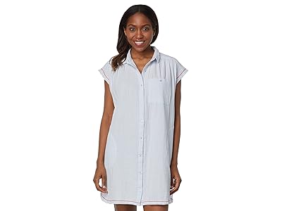 Lilla P Short Sleeve Button-Down Dress Women