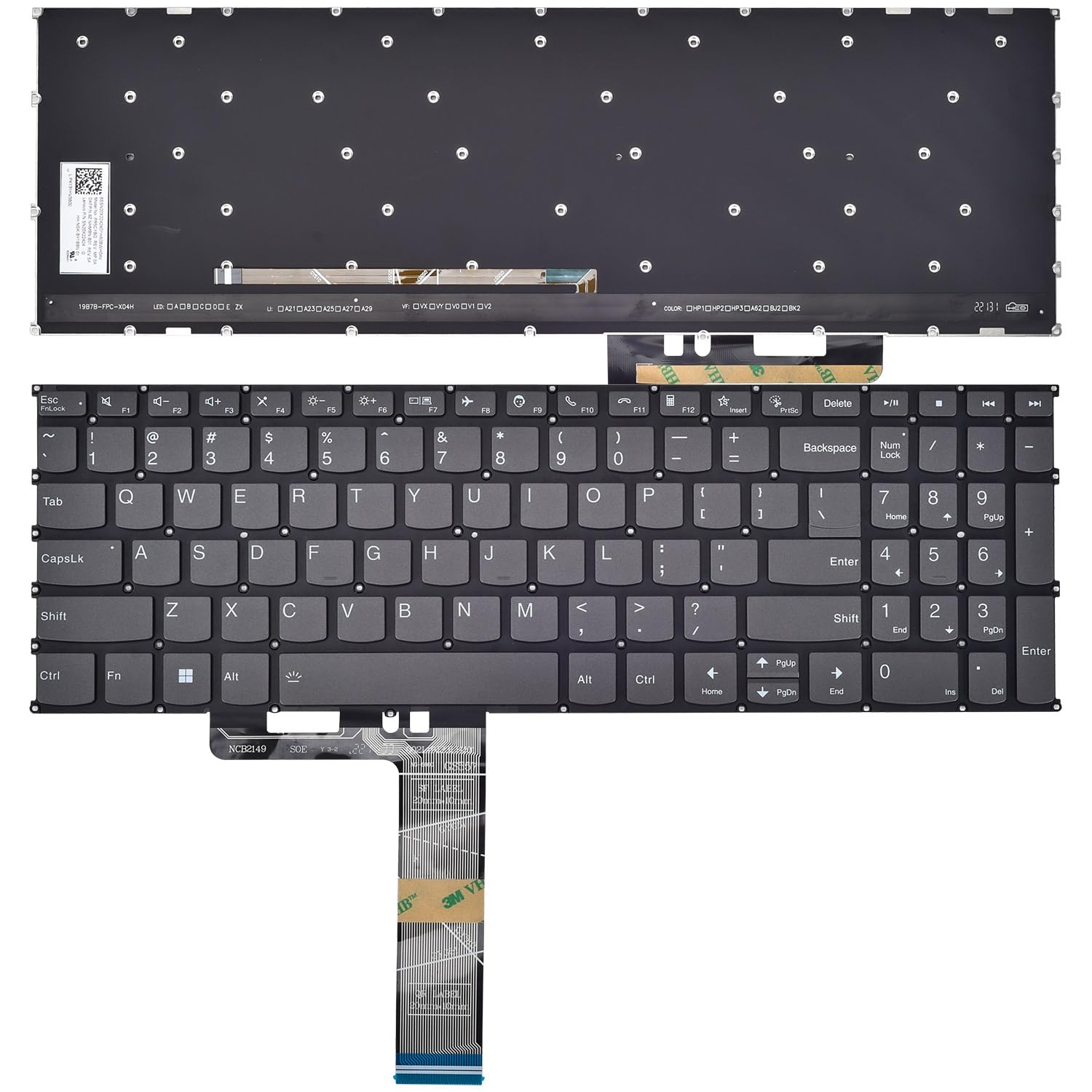Bezel (Cadre) LCD Pour Lenovo ThinkBook 15 G4/G5 - Modèles IAP, ABA, IRL, ABP, G2/G3 | Numéro Pièce 5B30S19058/959
