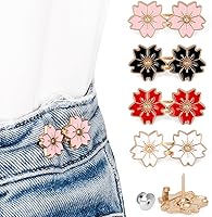 Vista 11 de TOOVREN 8 juegos mejorados de botones para pantalones de mezclilla sueltos, sin coser, sin herramientas, reemplazo de apriete de botón de jean