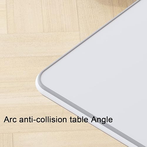 Miniatura 8 de TigerDad Mesa de cama de hospital con ruedas, mesita de noche de altura ajustable sobre la cama, soporte de mesa móvil para portátil para sofá,