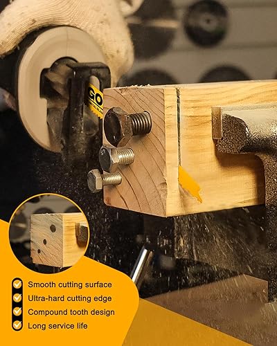 Miniatura 7 de Paquete de 10 hojas de sierra recíproca 6/12TPI de 6 pulgadas, hojas de sierra recíproca de 6 pulgadas, hojas de sierra bimetálicas de alta