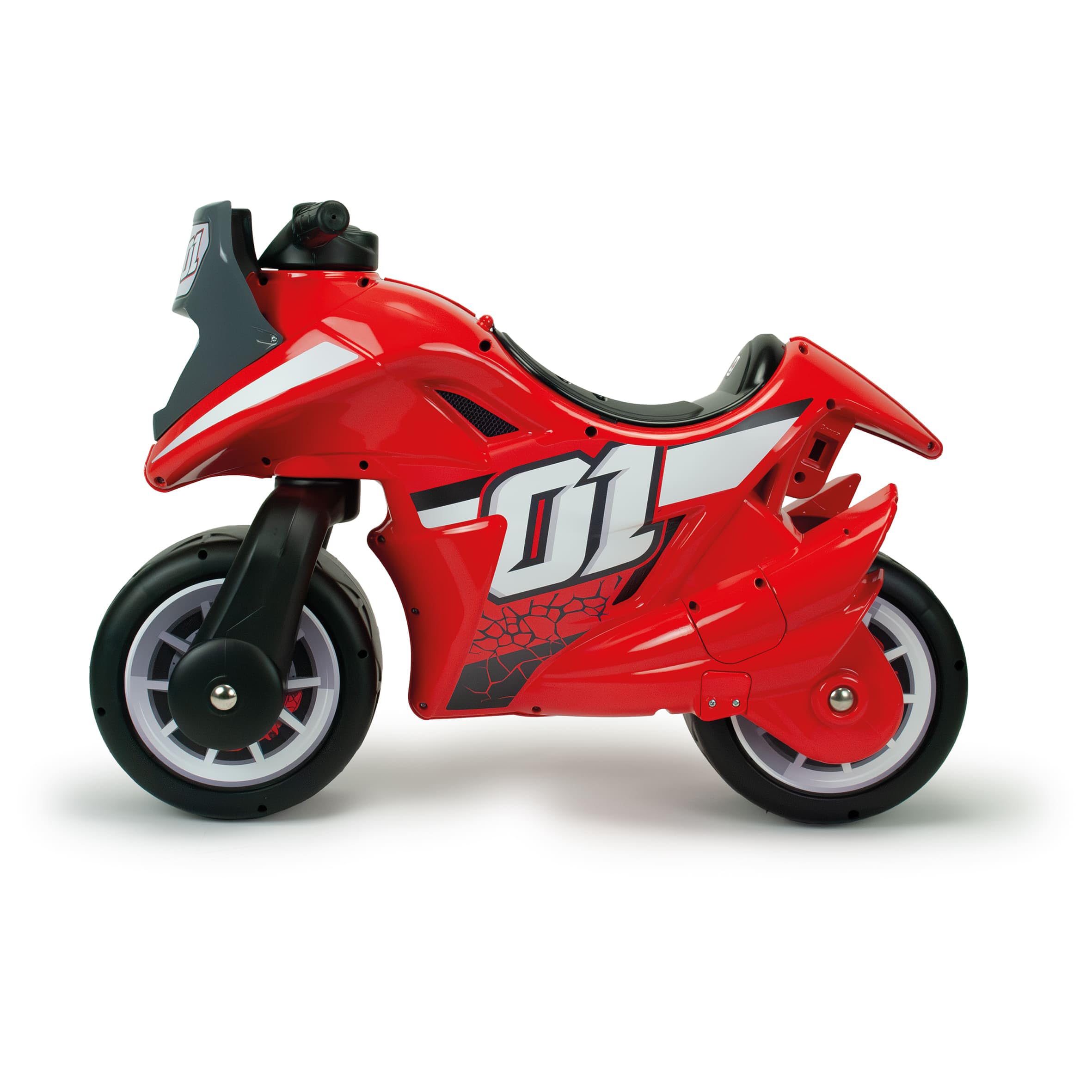 Moto Correpasillos para Niños de 2 a 4 Años Spline Roja - Diseño Ergonómico y Estable - Ruedas Anchas - Tamaño Grande - INJUSA