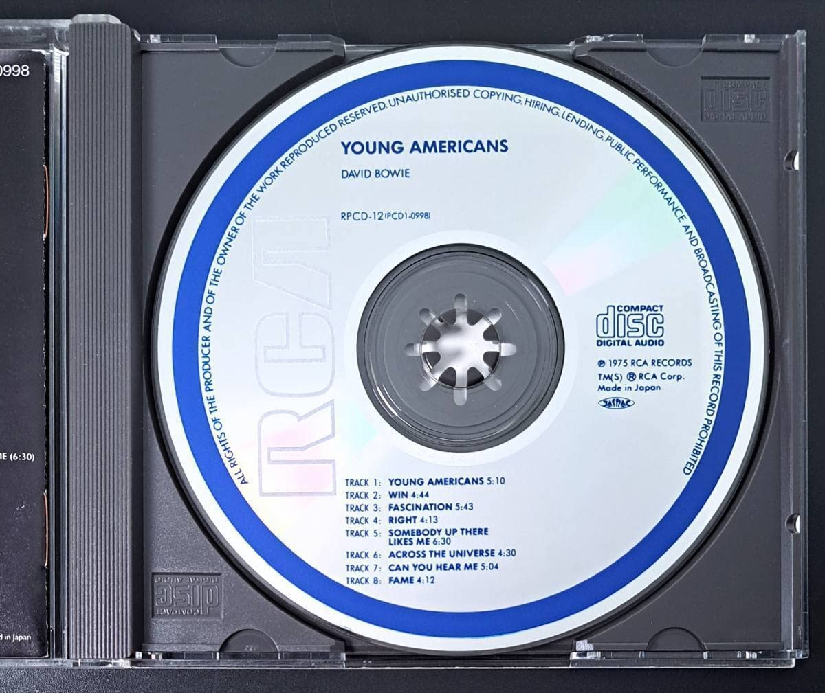 Amazon.co.jp: RPCD-12/元々帯なしデヴィッドボウイ/ヤング