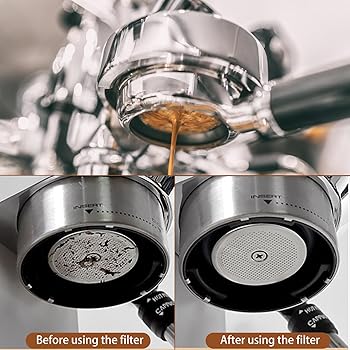 LUCKNIGHT 2 Piezas 51mm Embudo Dosificador Magnético, Anillo Dosificador Cafe, Embudo Cafetera Accesorios, con 2 Filtros de Café, para Filtros de Kaffee de 51 mm, Dosificación Precisa de Café Molido2