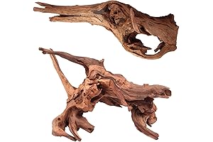 Real Driftwood for Aquarium, 2 Pack Wholesale Genuine Assorted Driftwood Branches