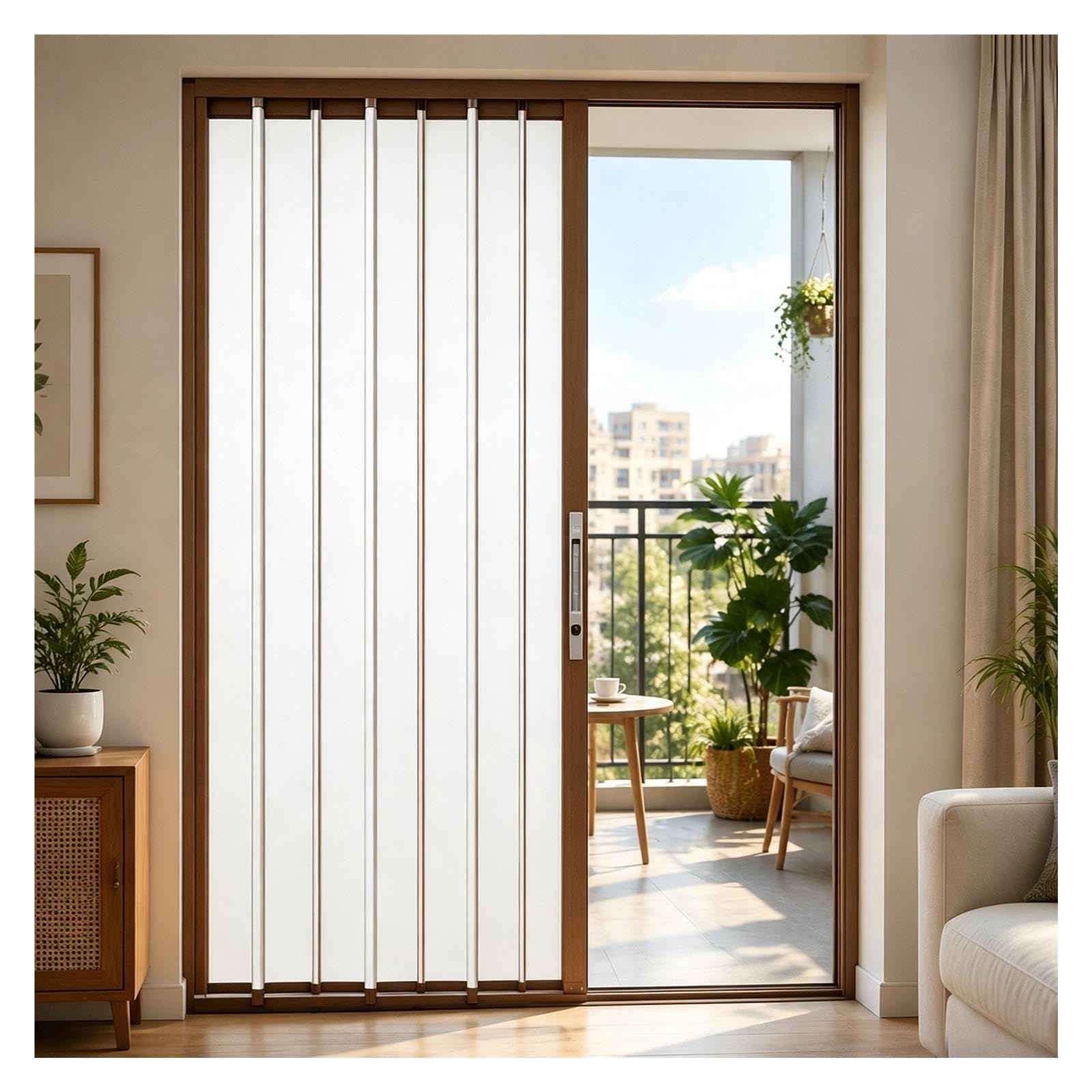 Porta Scorrevole Divisoria con Serratura Montaggio Superficie Casa