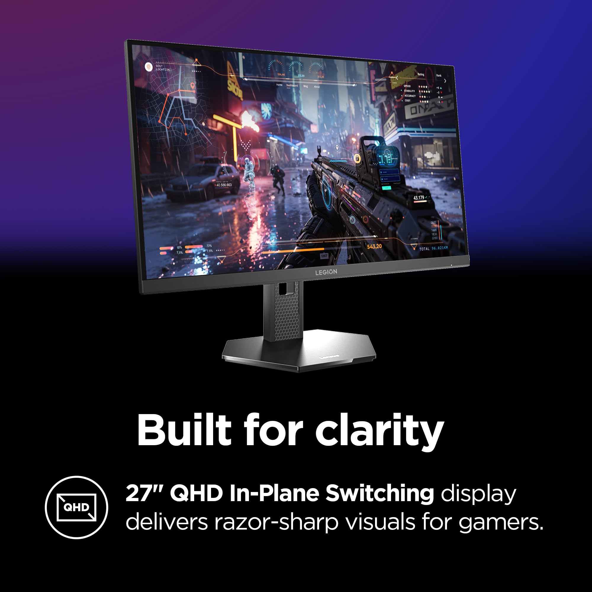 Amazon.co.jp: Lenovo Legion 27QD-10 ゲーミングモニター - 27インチ