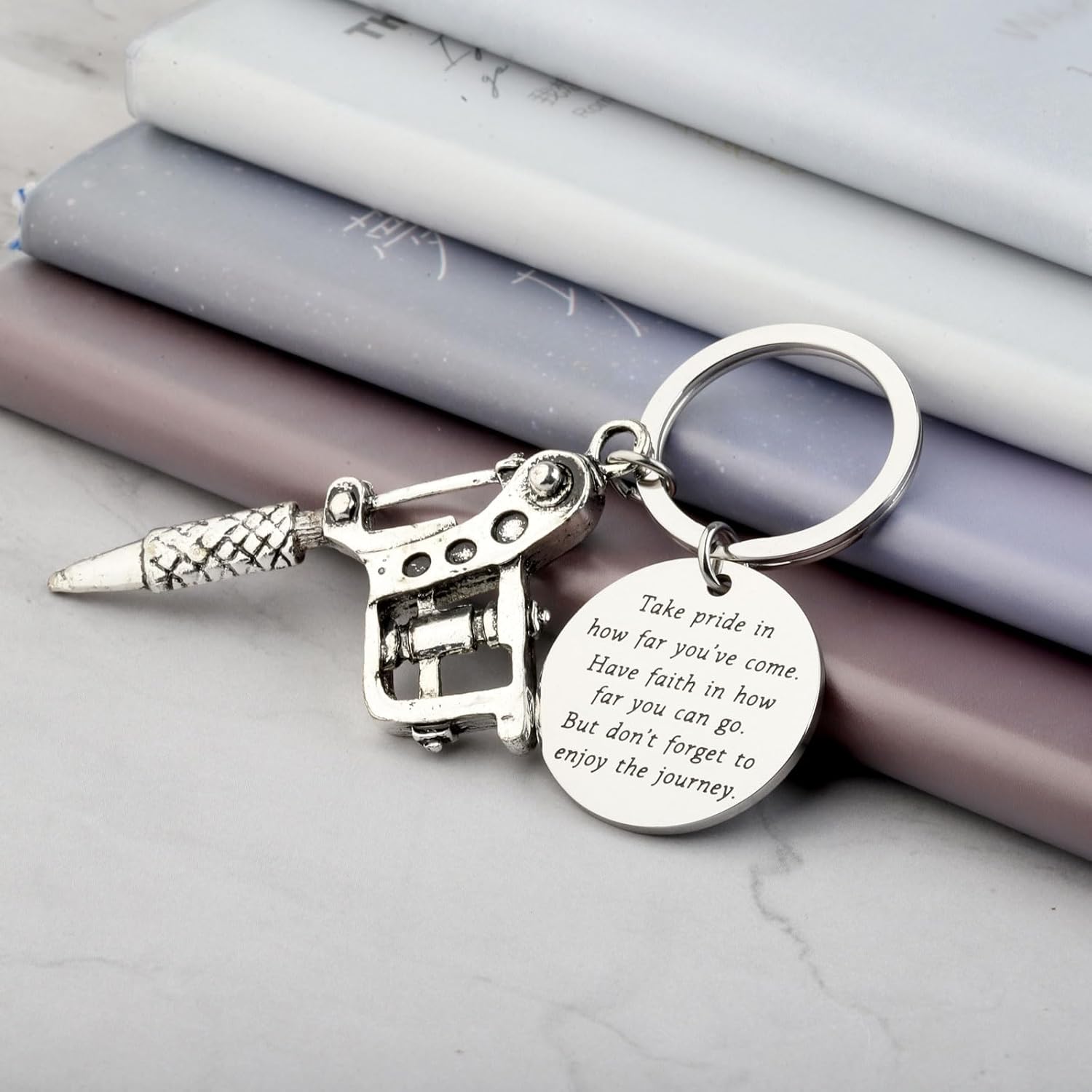 FUSTMW Tattoo Charm Keychain - Tattoo Gifts for Artists & Lovers - Image 6