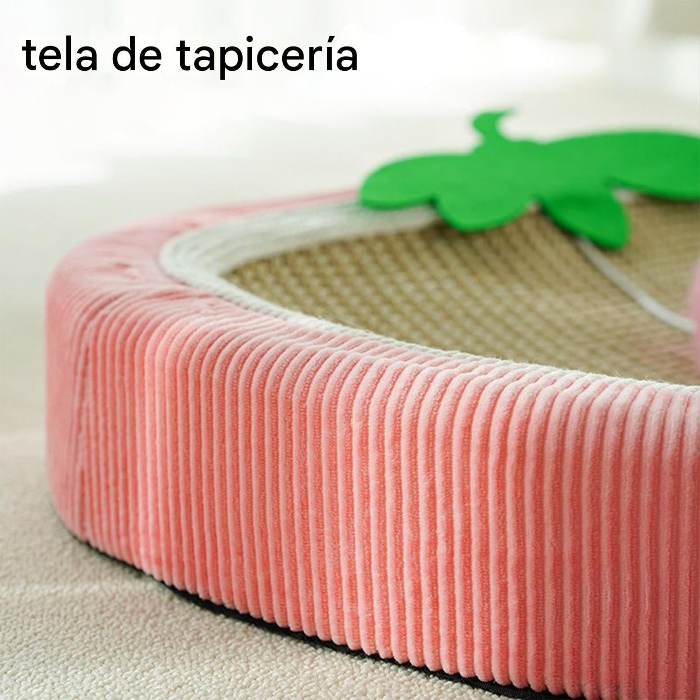 Tabla Rascadora para Gatos Protector Muebles Colchoneta Dormir Accesorios | Cama Rascador Sisal Fresa Interior Sofá Pared Alfombra Suelo Silla Puerta Gatito Perro Pequeño Apartam