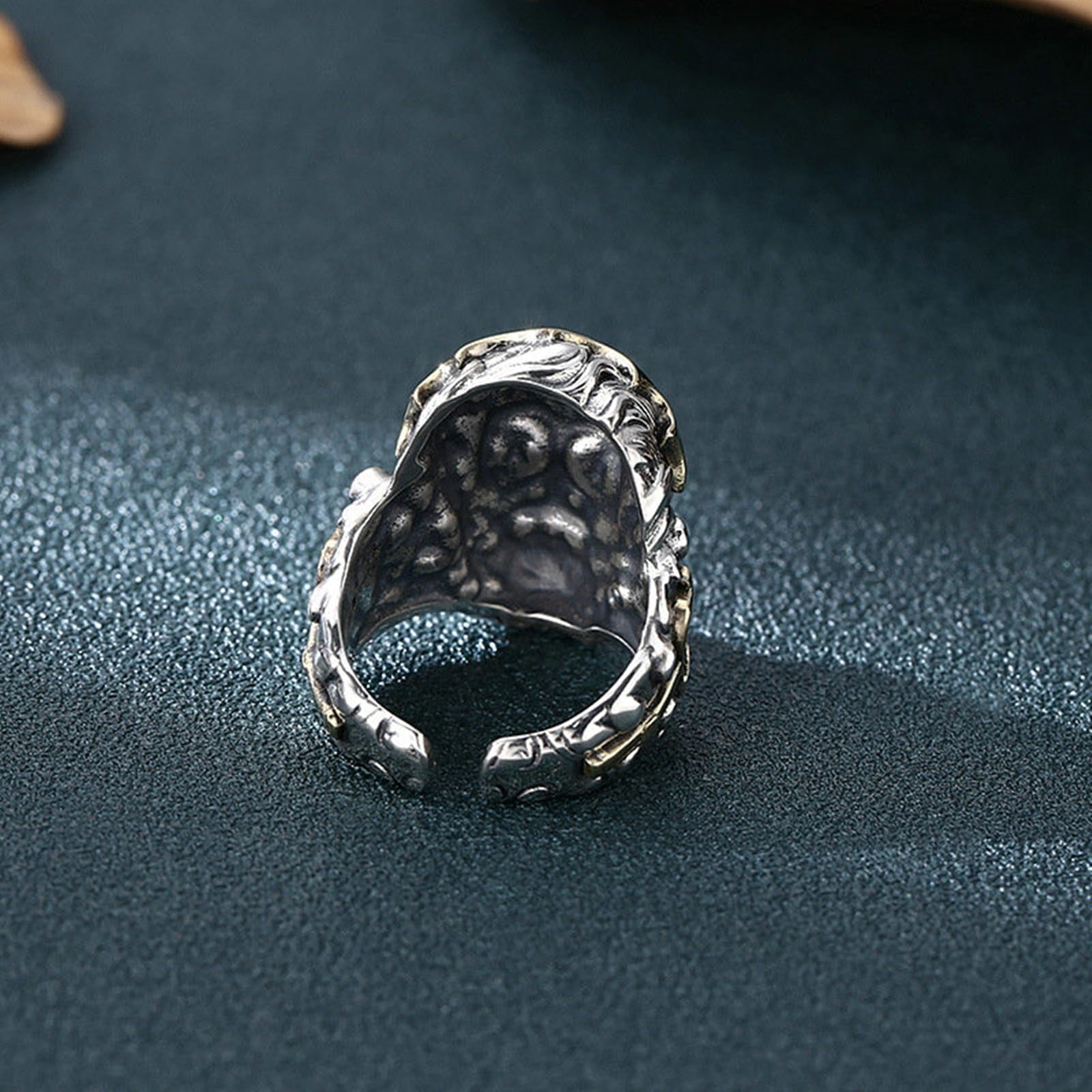Bague Ouverte Argent Sterling 925 Homme Réglable
