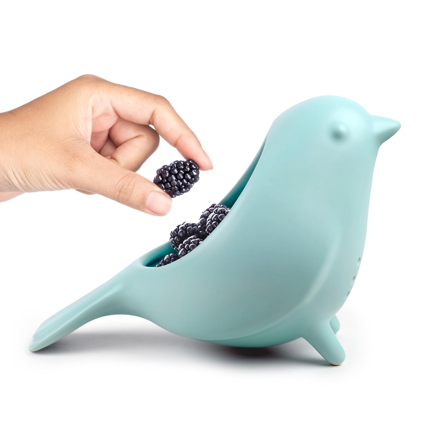 Fred BLUE BIRD Ceramic Colander - Image 5