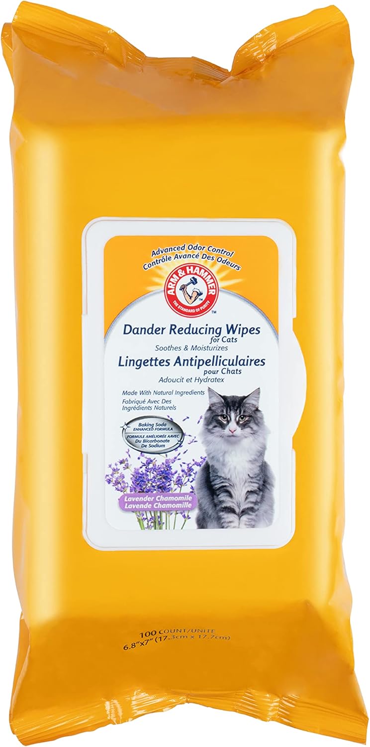 Arm & Hammer Dander Reducing Wipes for Cats 100 Count BigaMart