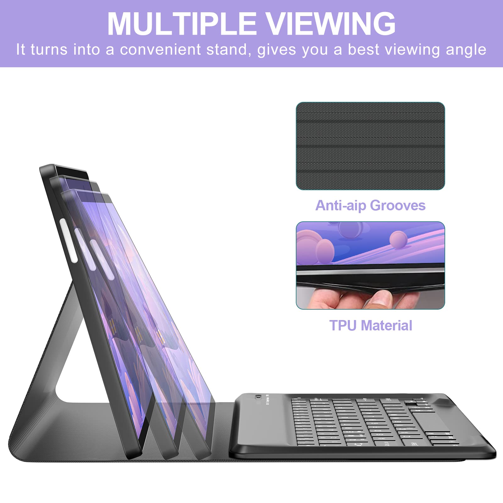 Amazon.com: Samsung Galaxy Tab S7 FE/S8 Plus/S7 Plus Keyboard Case