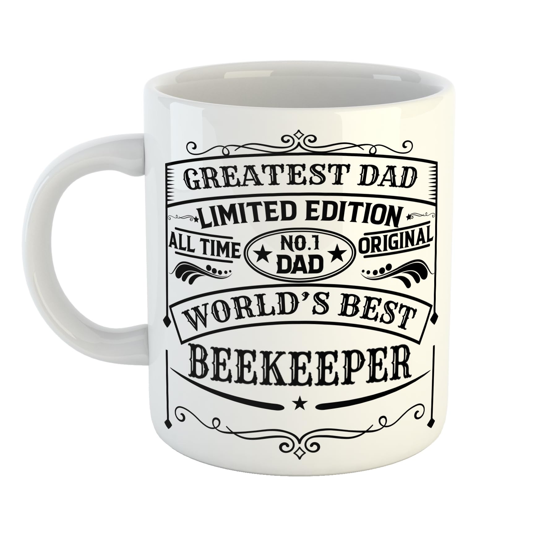 Just The Shirt Greatest Dad World's Best Beekeeper Limited Edition No 1 Dad Vintage Style Print Mug