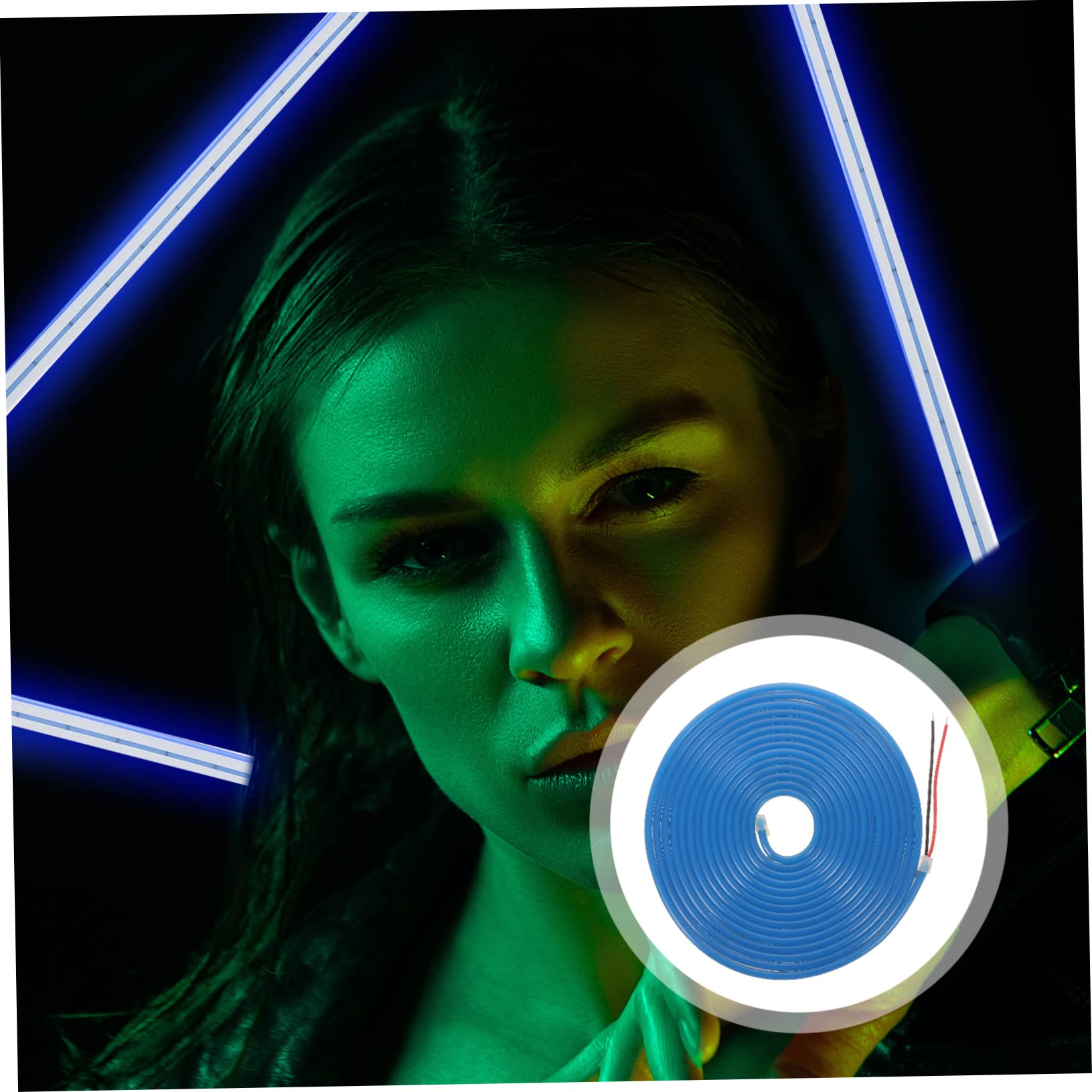 jojofuny Outdoor Led Light Strip 5m Silicone Rope Light Neon Flexible Strip 12v Led Strip Lights Easy to Bend and Cut for Dec